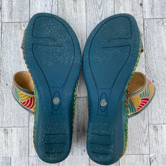 Elite Womens Love Slide Wedge Sandals Size 10 - Picture 12 of 12